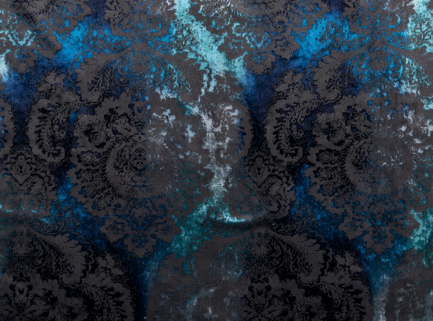 Mööblikangas Barok Medallion 406 Blu Mööblikangas Barok Medallion 406 Blu