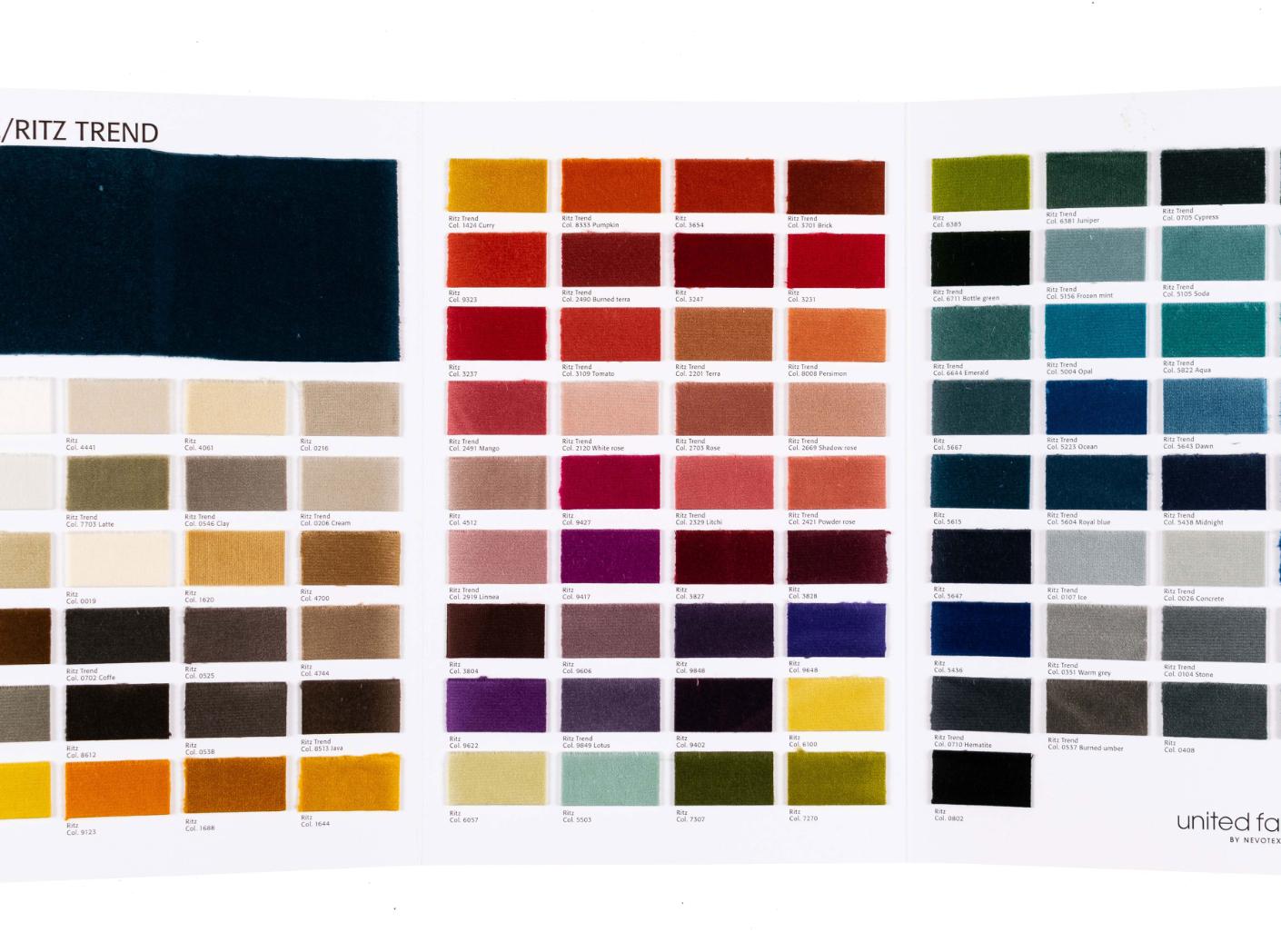NÄIDIS Mööblikangas Ritz/Ritz Trend mapp NÄIDIS Mööblikangas Ritz/Ritz Trend mapp