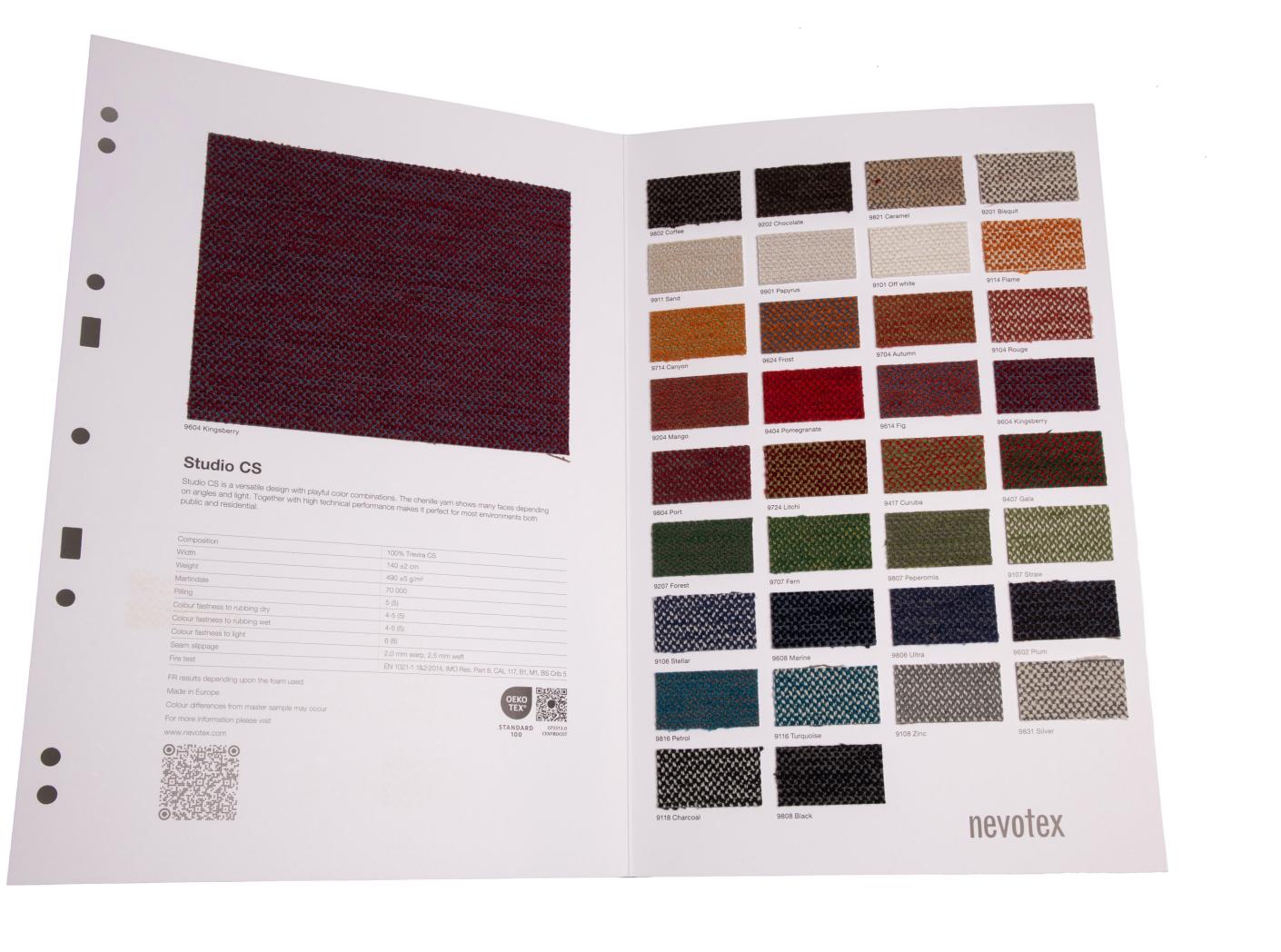 NÄIDIS Mööblikangas Studio CS mapp NÄIDIS Mööblikangas Studio CS mapp