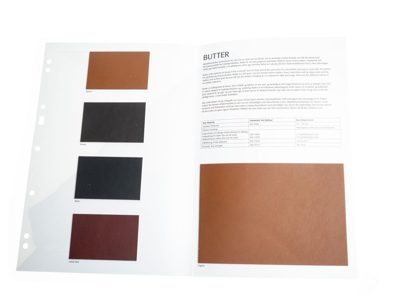 NÄIDIS Mööblinahk Butter mapp NÄIDIS Mööblinahk Butter mapp