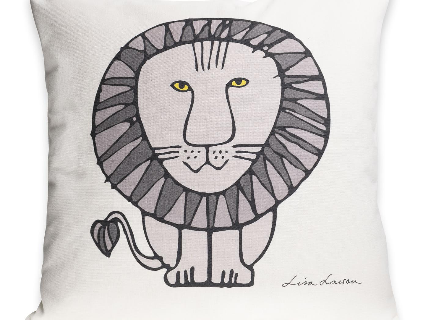 Padjakate LEO 50x50 hallikas linane, hall trükk Padjakate LEO 50x50 hallikas linane, hall trükk