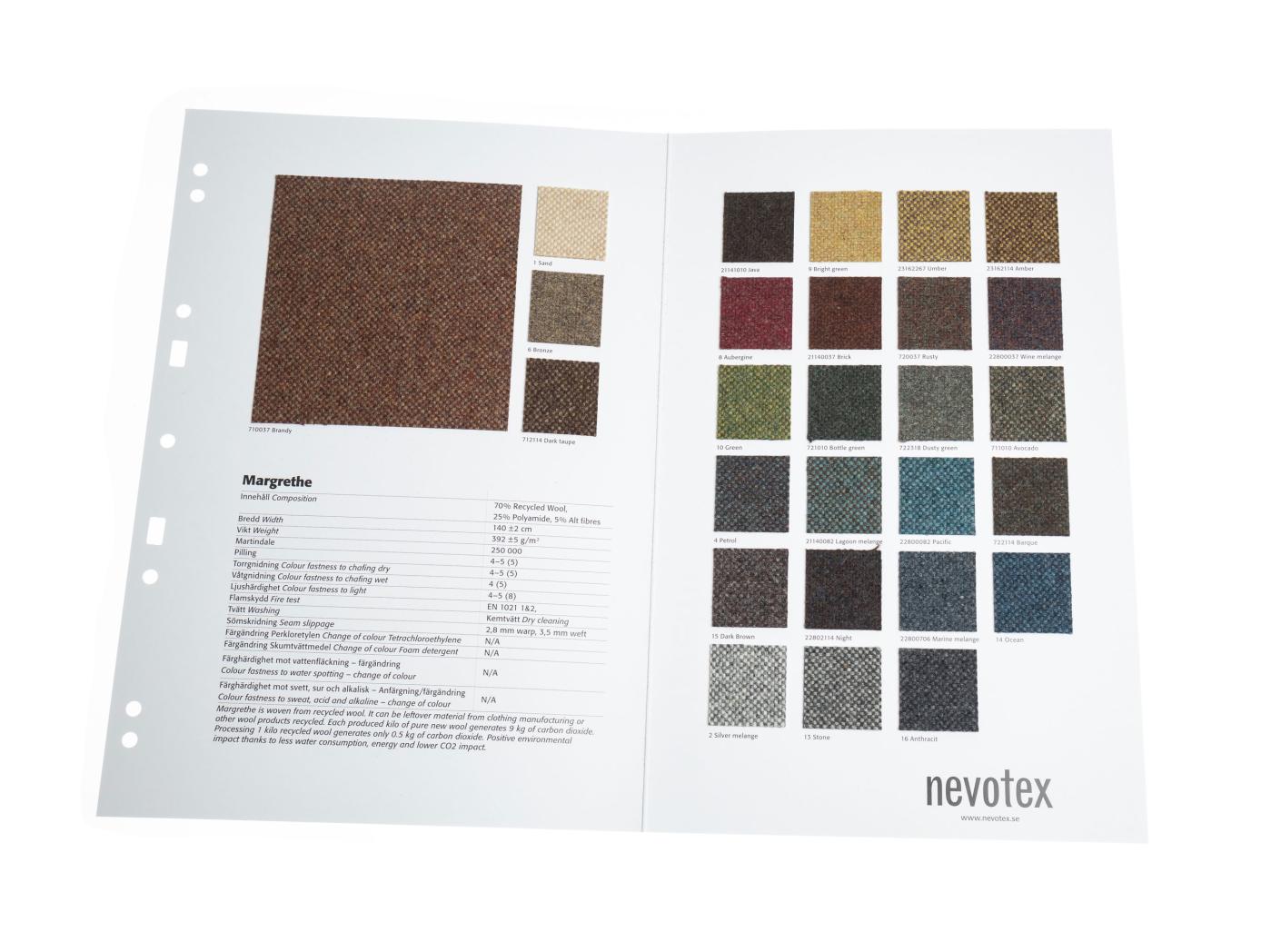 NÄIDIS Mööblikangas Margrethe mapp NÄIDIS Mööblikangas Margrethe mapp