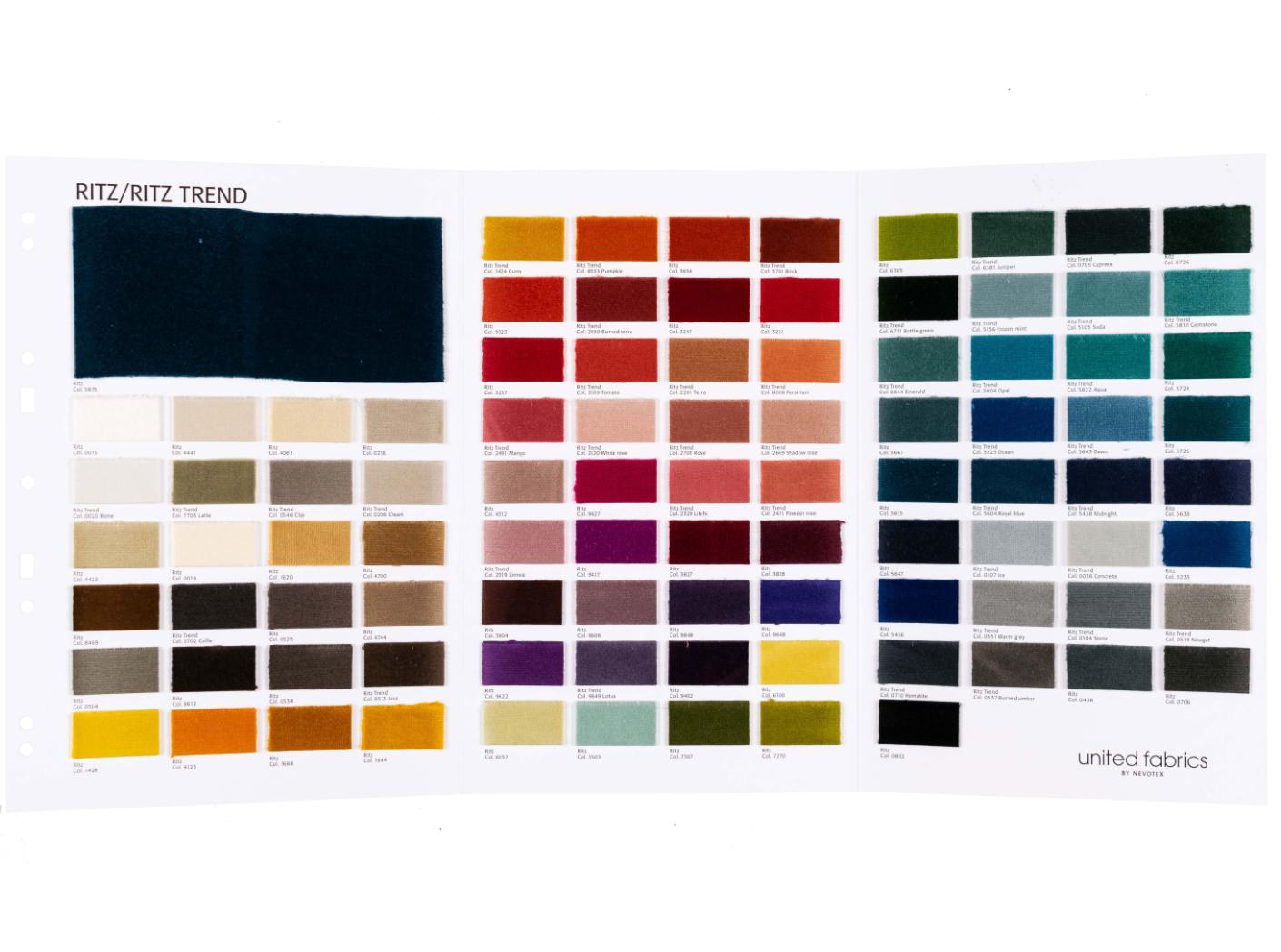 NÄIDIS Mööblikangas Ritz/Ritz Trend mapp NÄIDIS Mööblikangas Ritz/Ritz Trend mapp