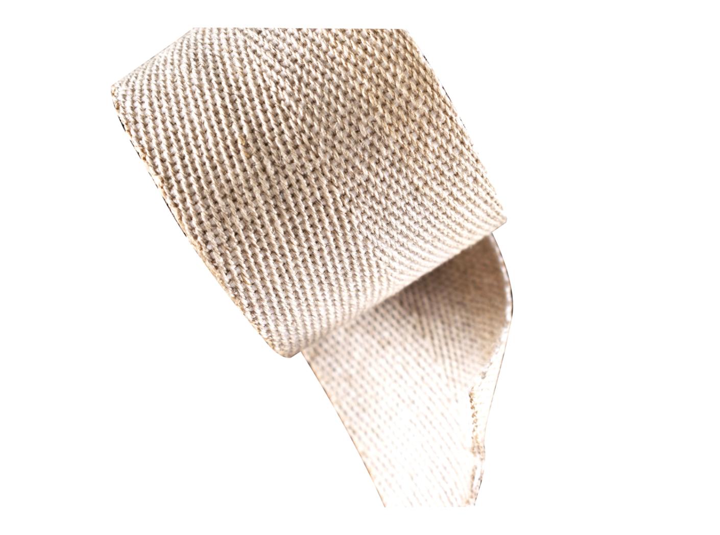 Linane sadulavöö Natur Lin/Valge puuvill 50mm, 25m/rle Linane sadulavöö Natur Lin/Valge puuvill 50mm, 25m/rle