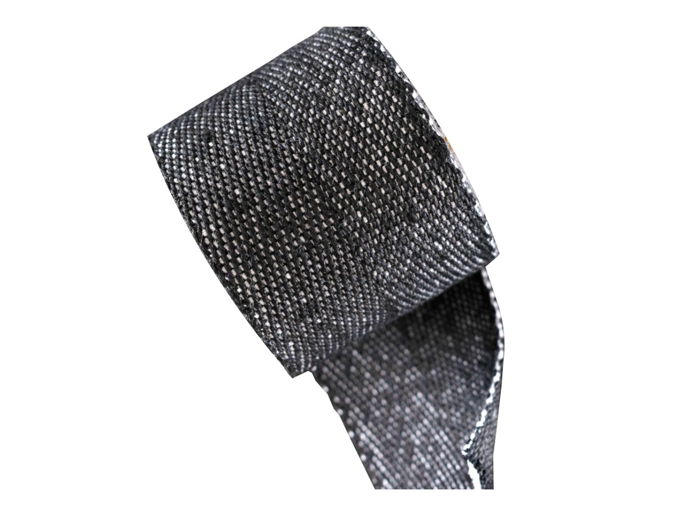 Linane sadulavöö Must Lin/Valge puuvill 50mm, 25m/rle Linane sadulavöö Must Lin/Valge puuvill 50mm, 25m/rle