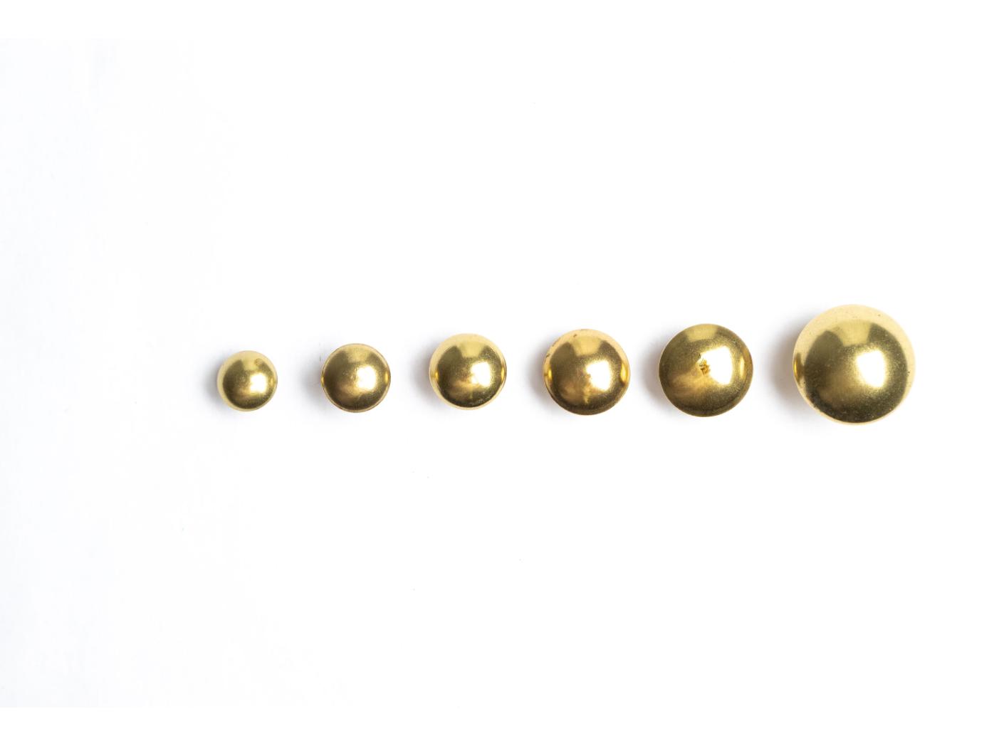 Dekoratiivnael Mässing Z110, Ø 10,0 mm 1000st/fp Dekoratiivnael Mässing Z110, Ø 10,0 mm 1000st/fp