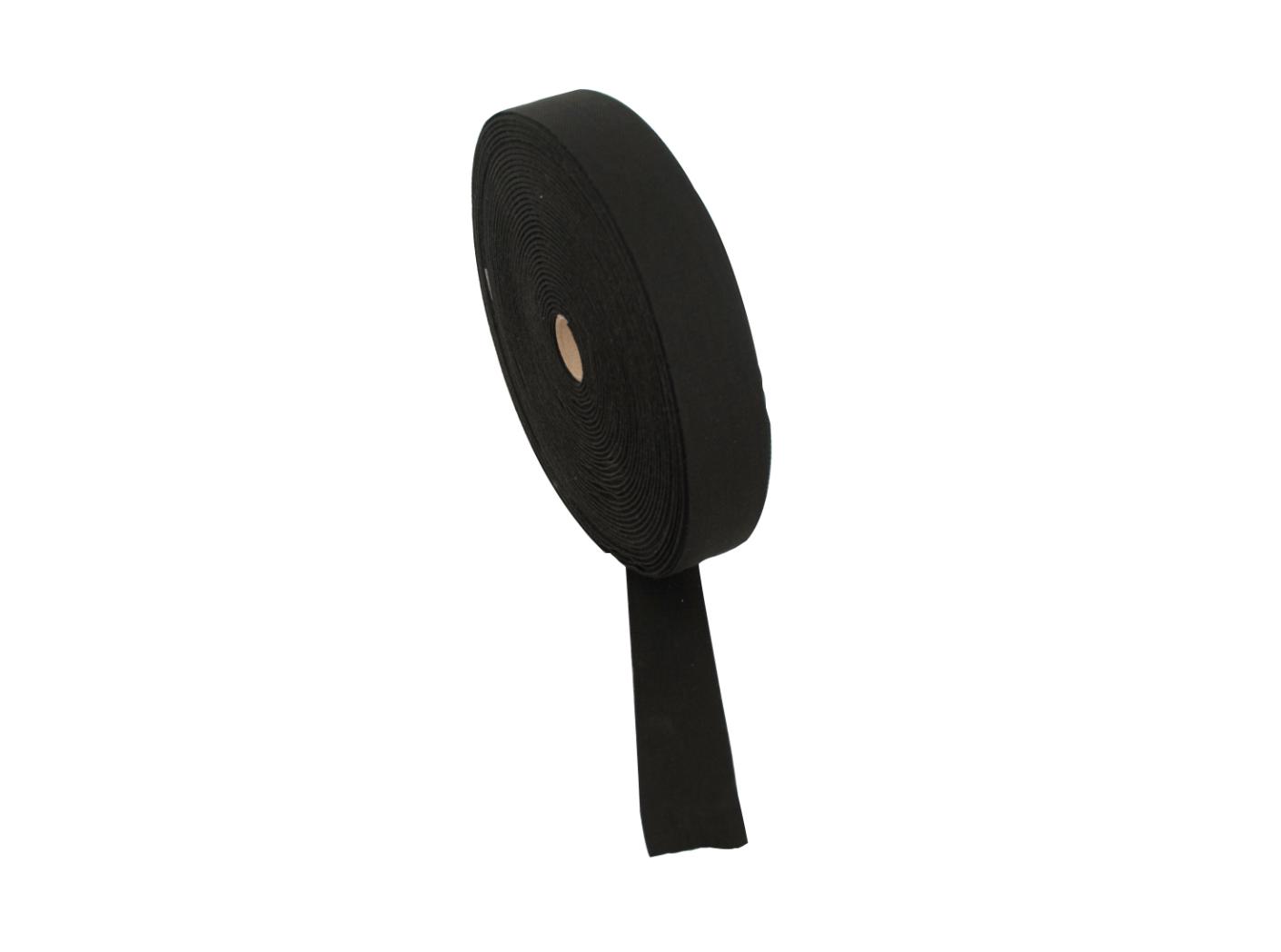 Puuvillane pael, 30mm, must, 50m/rull Puuvillane pael, 30mm, must, 50m/rull