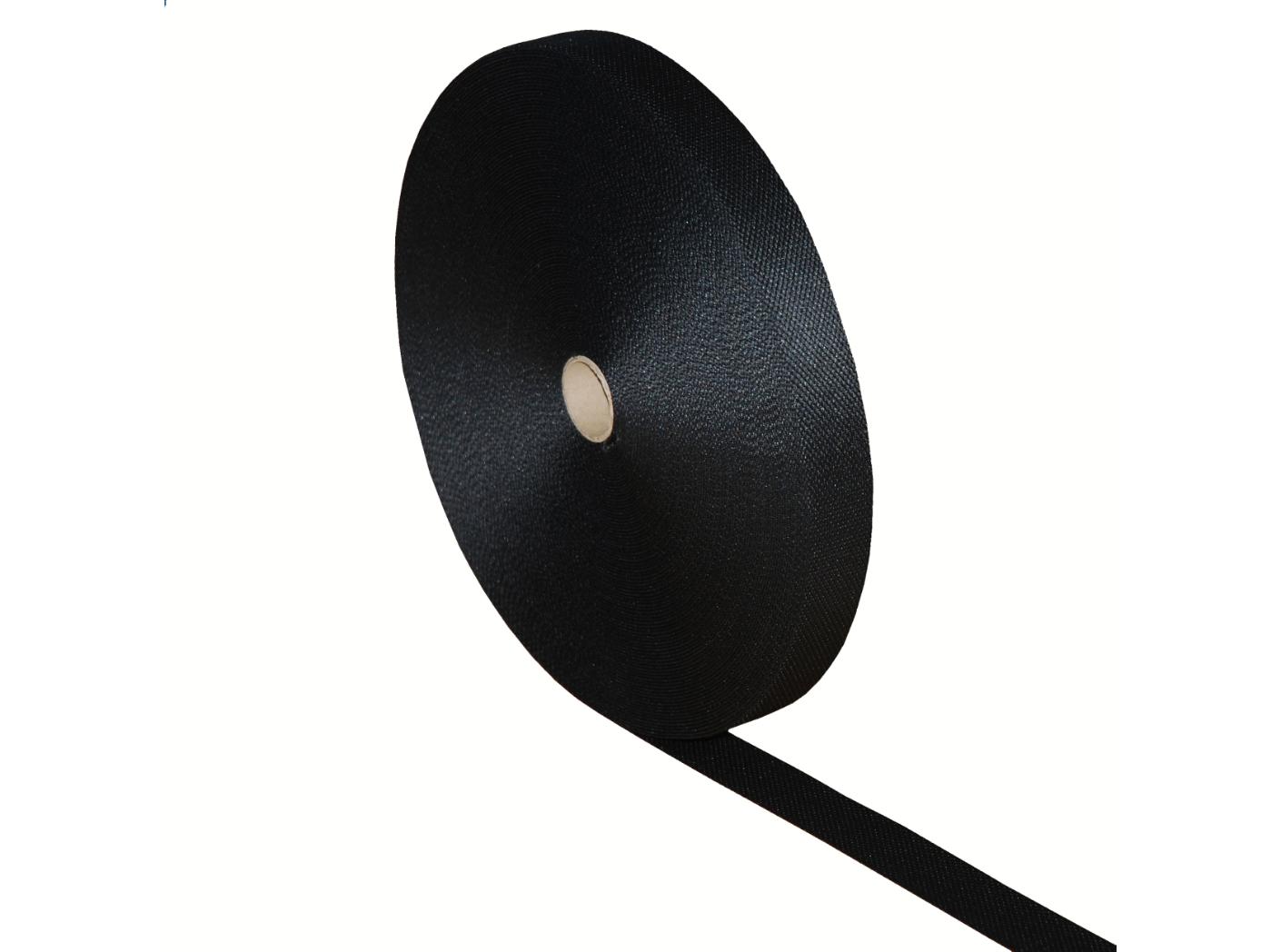 Struktuurne polüesterpael, 50mm, must, 50m/rull Struktuurne polüesterpael, 50mm, must, 50m/rull