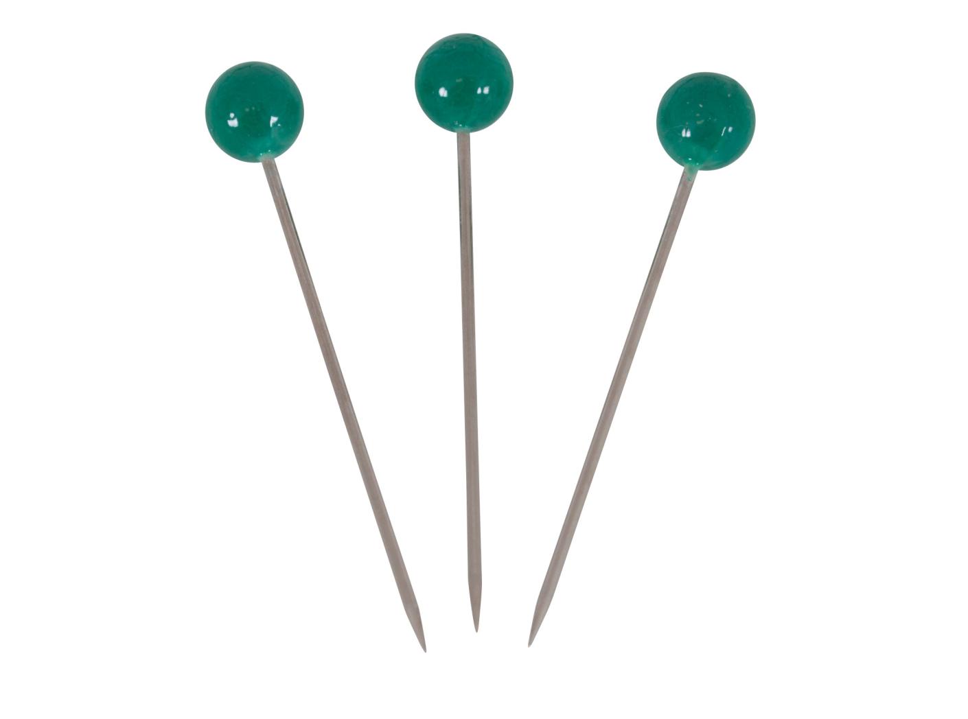 Nööpnõel nr 2, 38 mm, 100 tk/karp, roheline Nööpnõel nr 2, 38 mm, 100 tk/karp, roheline