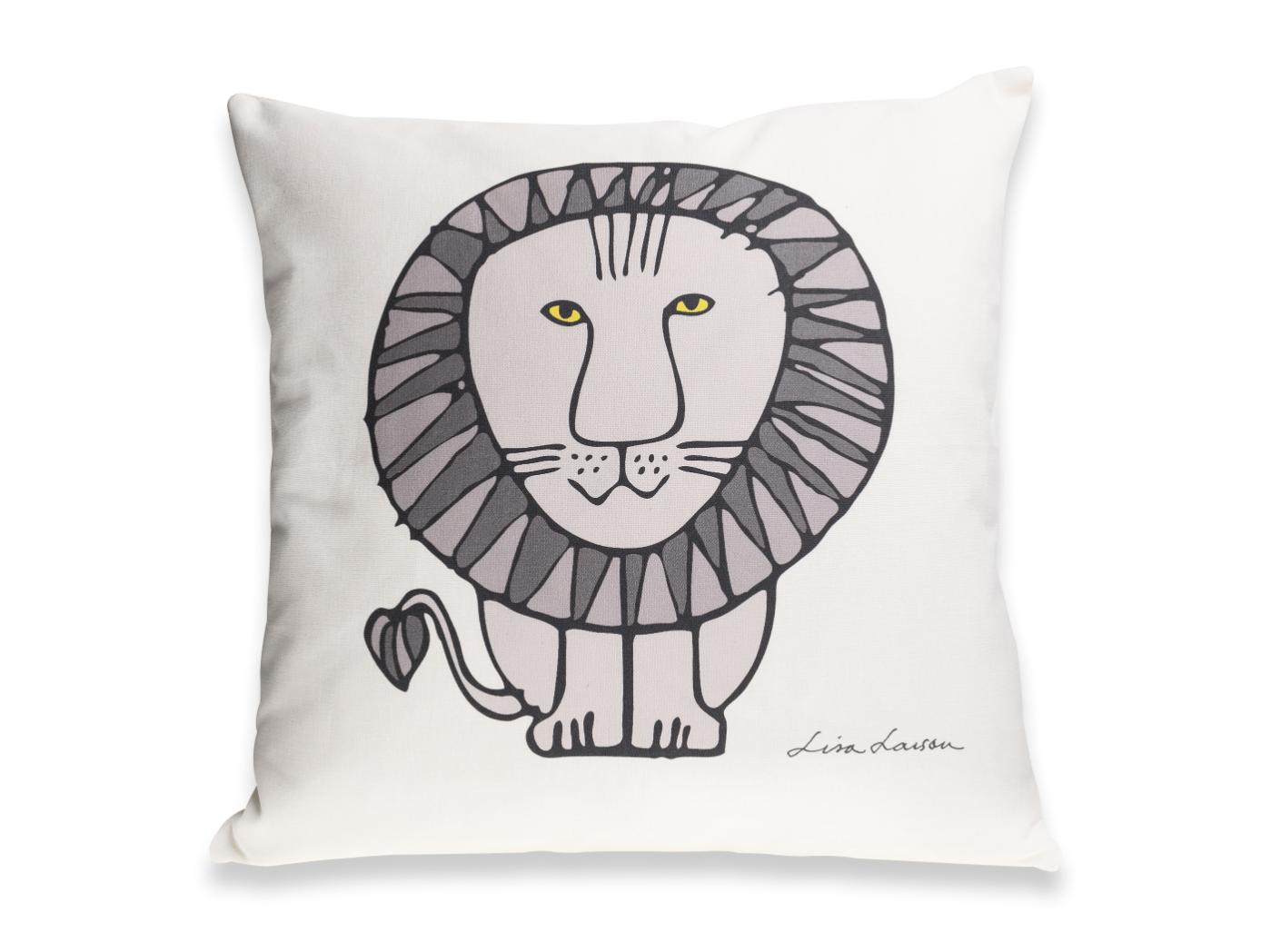 Padjakate LEO 50x50 hallikas linane, hall trükk Padjakate LEO 50x50 hallikas linane, hall trükk