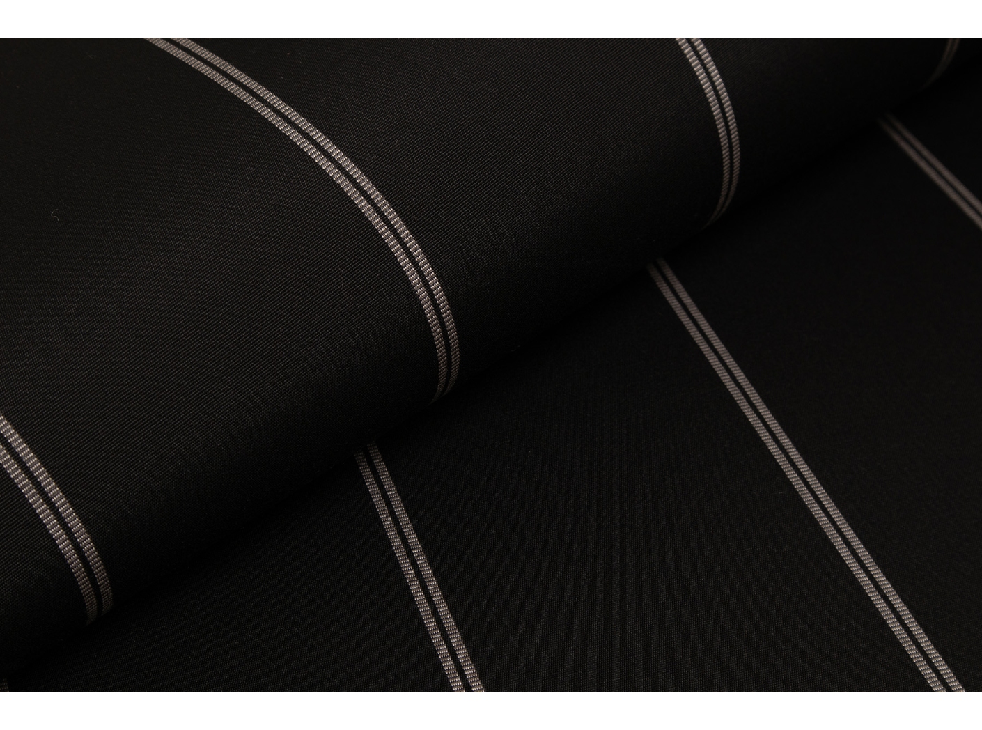 Markiisikangas Docril Small Stripe 00316 Minimal black Markiisikangas Docril Small Stripe 00316 Minimal black