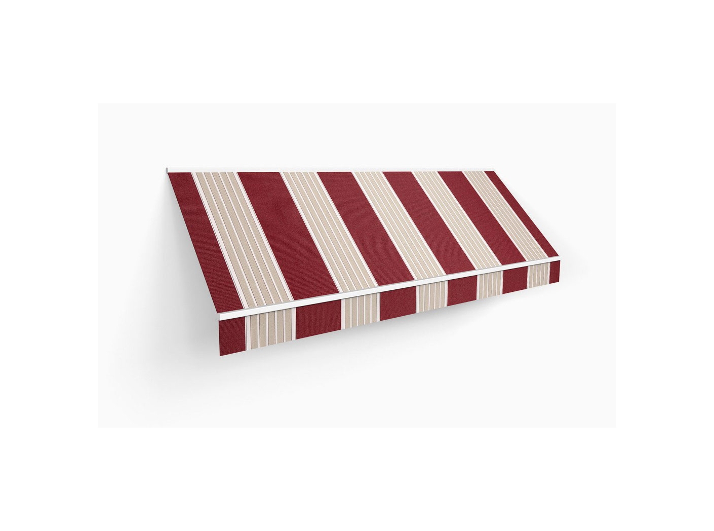 Markiisikangas Docril Stripe 00364 Geometric red rye, 1 Markiisikangas Docril Stripe 00364 Geometric red rye, 1