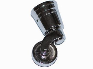 Mööbliratas, nikkel, kõrgus 71mm, Ø (kauss) 31mm Mööbliratas, nikkel, kõrgus 71mm, Ø (kauss) 31mm